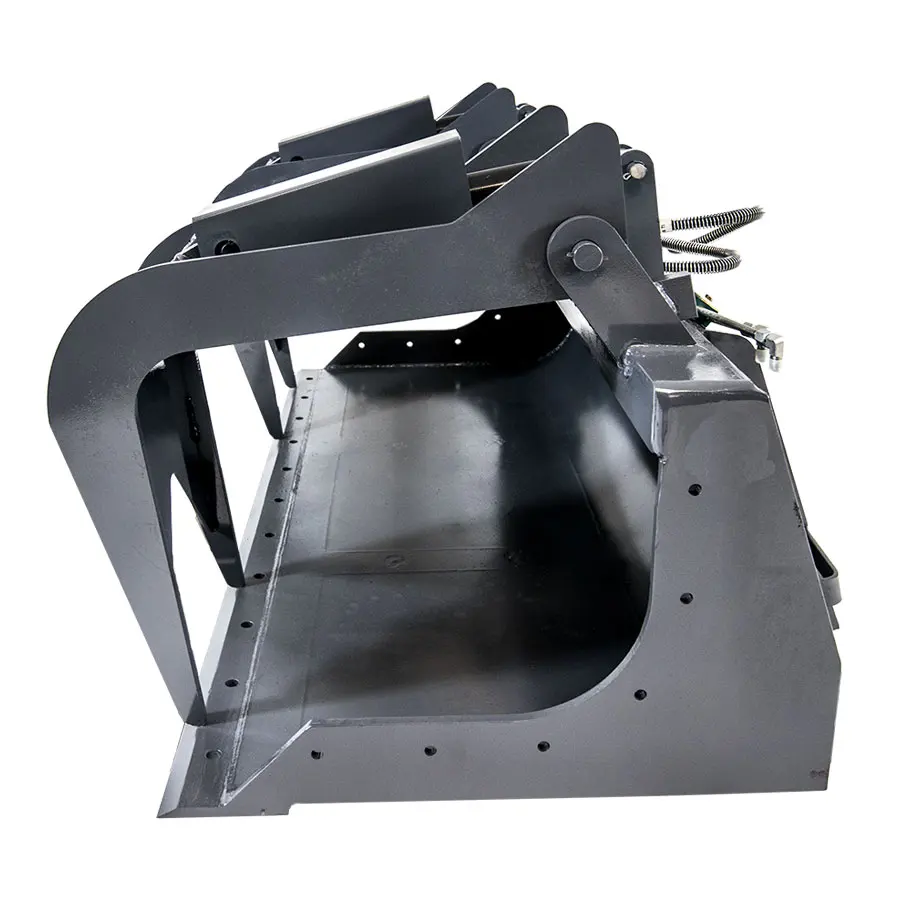 Skid Steer Loader Hydraulic Grapple Bucket - 4