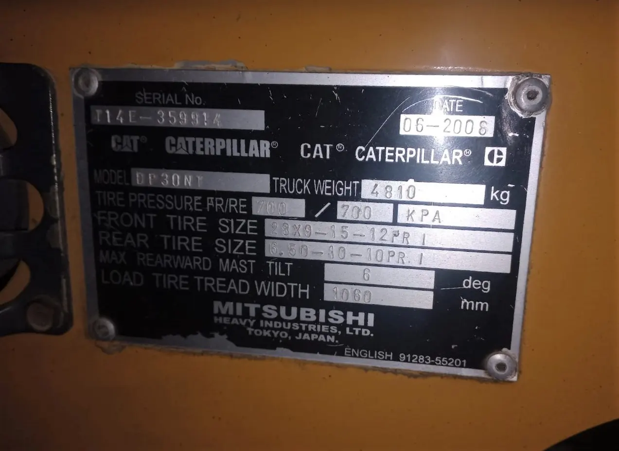 Forklift Cat 2008 3 Ton - 2