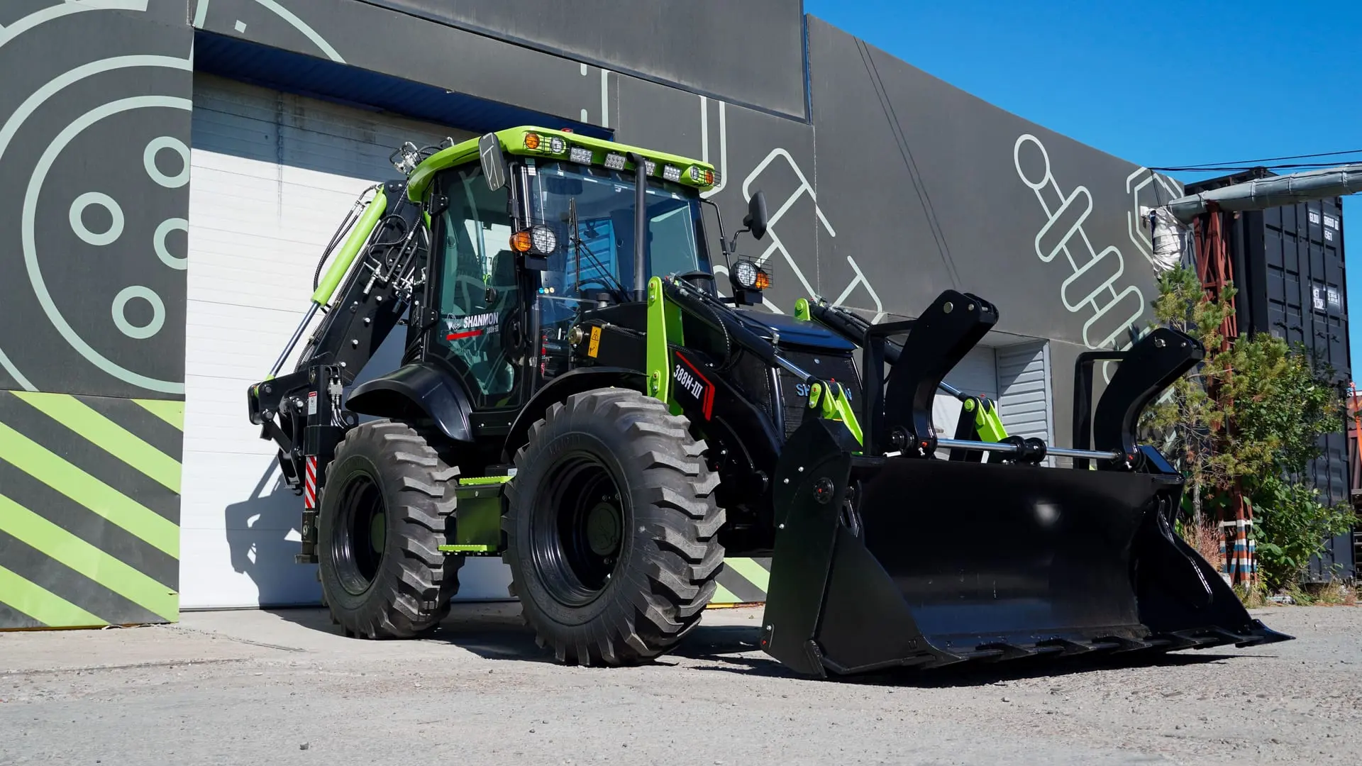 Backhoe Loader SHANMON 388H-III Black Limited Edition 2025