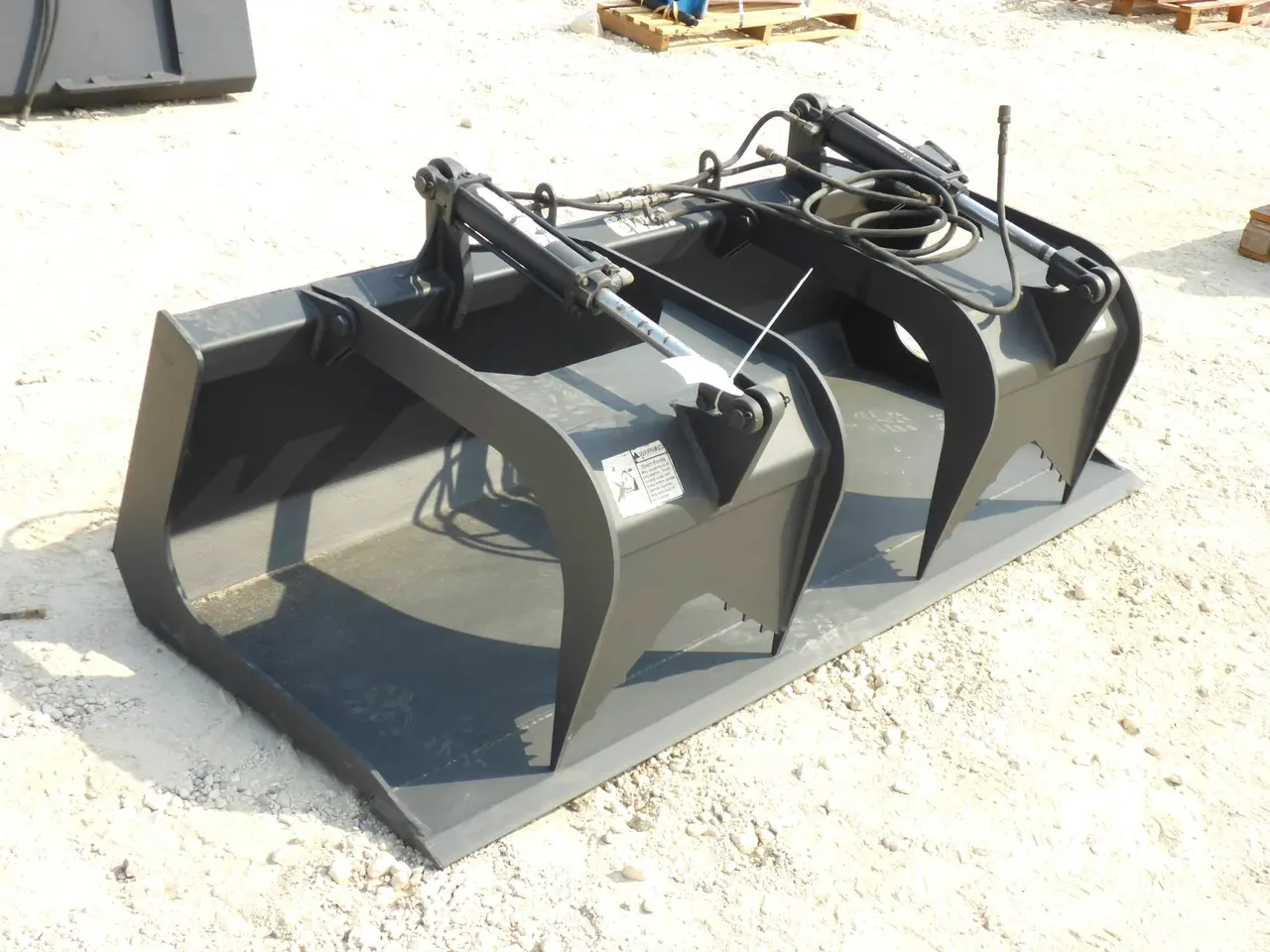 Skid Steer Loader Hydraulic Grapple Bucket