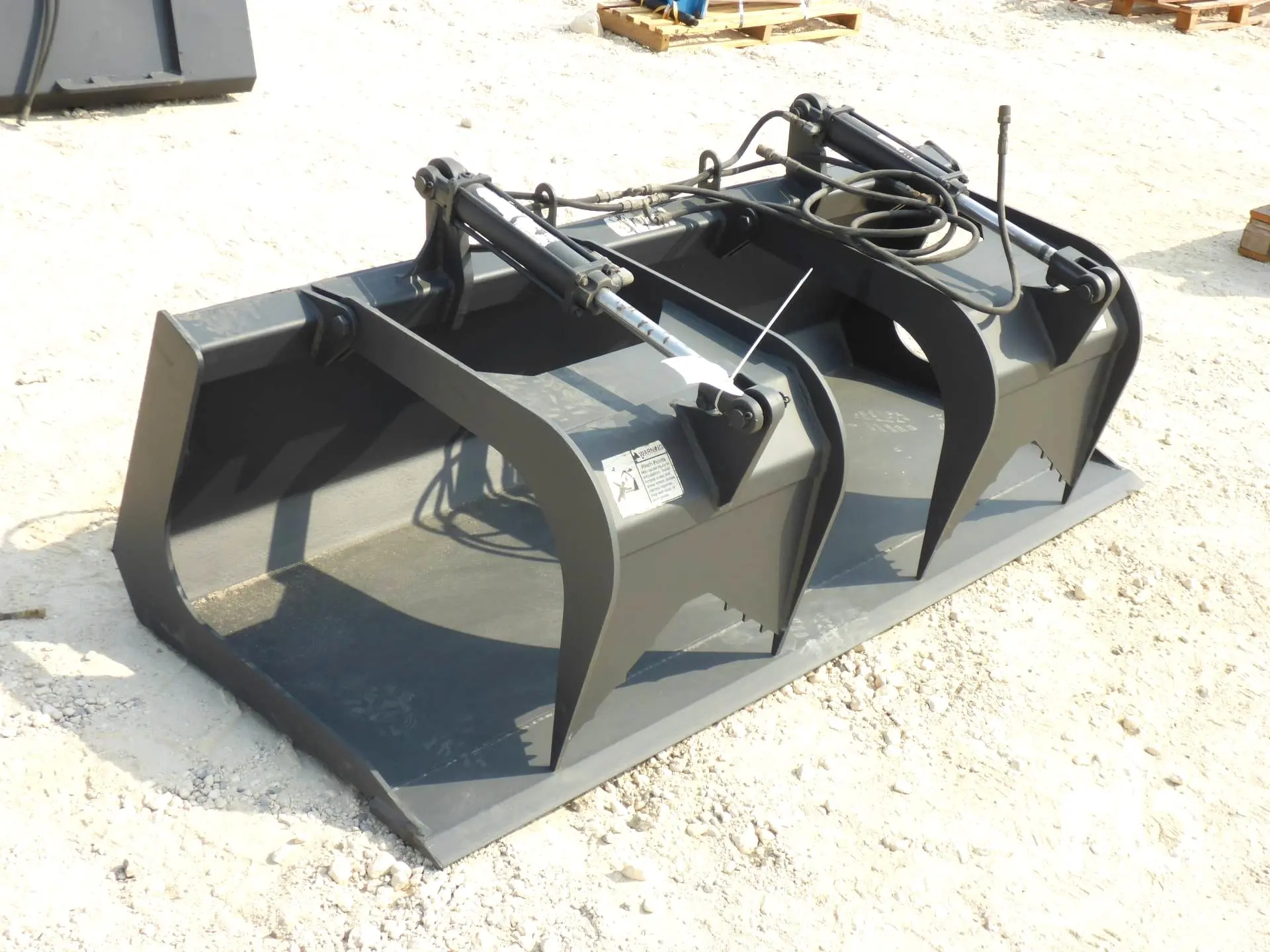 Skid Steer Loader Hydraulic Grapple Bucket