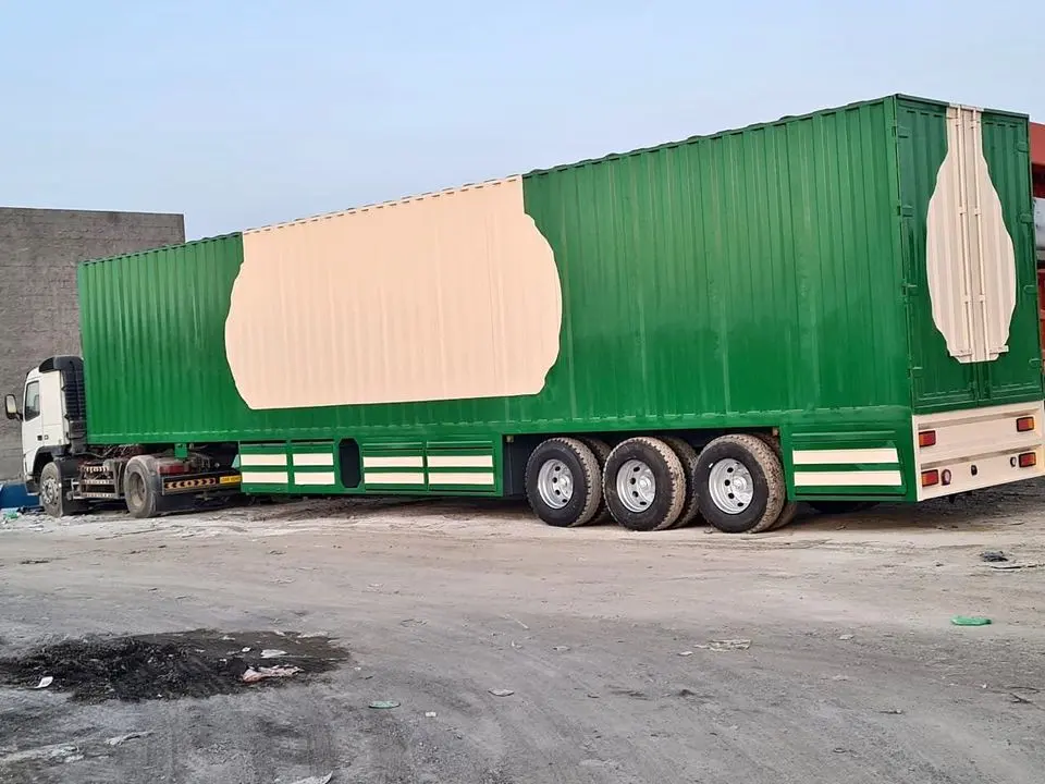 Box Trailer with AC and Non AC Volvo 40 FEET