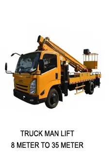 TRUCK MANLIFT AVAILABLE ON RENTAL