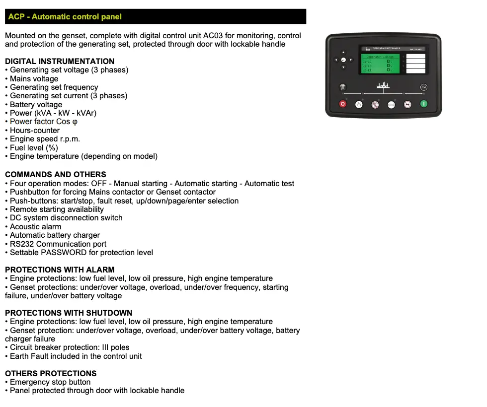 Perkins GSW670P – CT20 Diesel Generator - 6