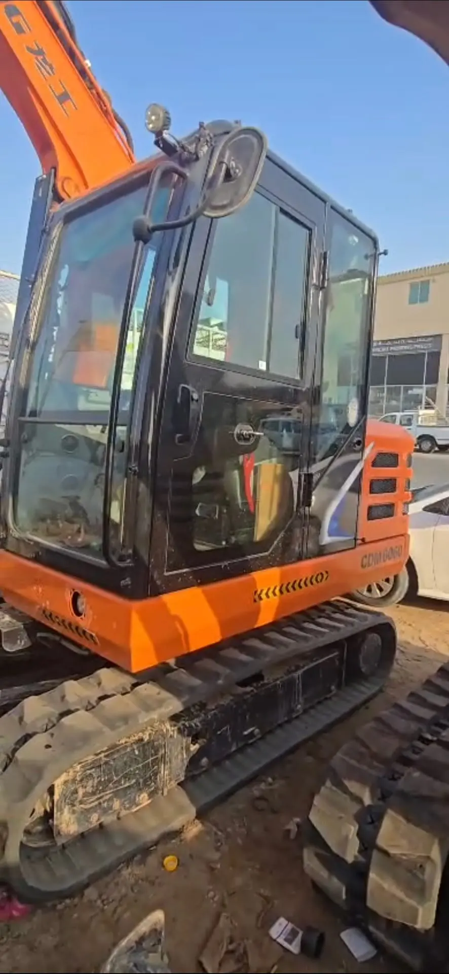 Tracked Excavator with Auger Attachment for Rent - 4