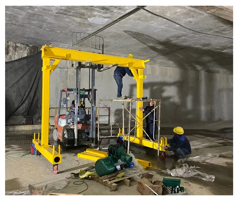 1-10 tons portable mobile gantry crane - 8