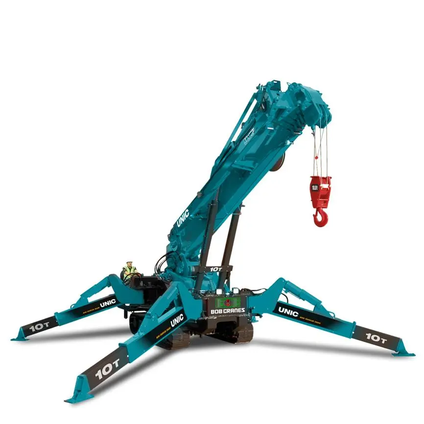 10 TON UNIC SPIDER CRANE AVAILABLE ON RENTAL