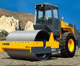 Single Drum soil roller on Rent