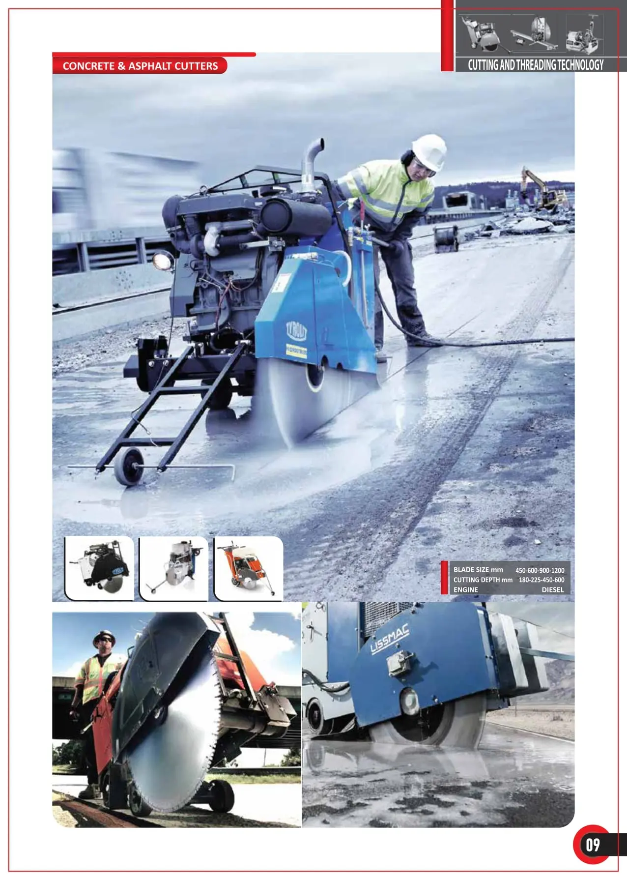 Concrete & Asphalt cutter on rental