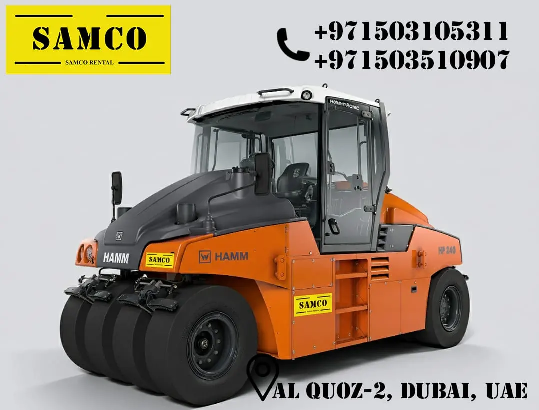 Pneumatic Tyre Roller (PTR Roller) Rental – Powered by SAMCO RENTAL