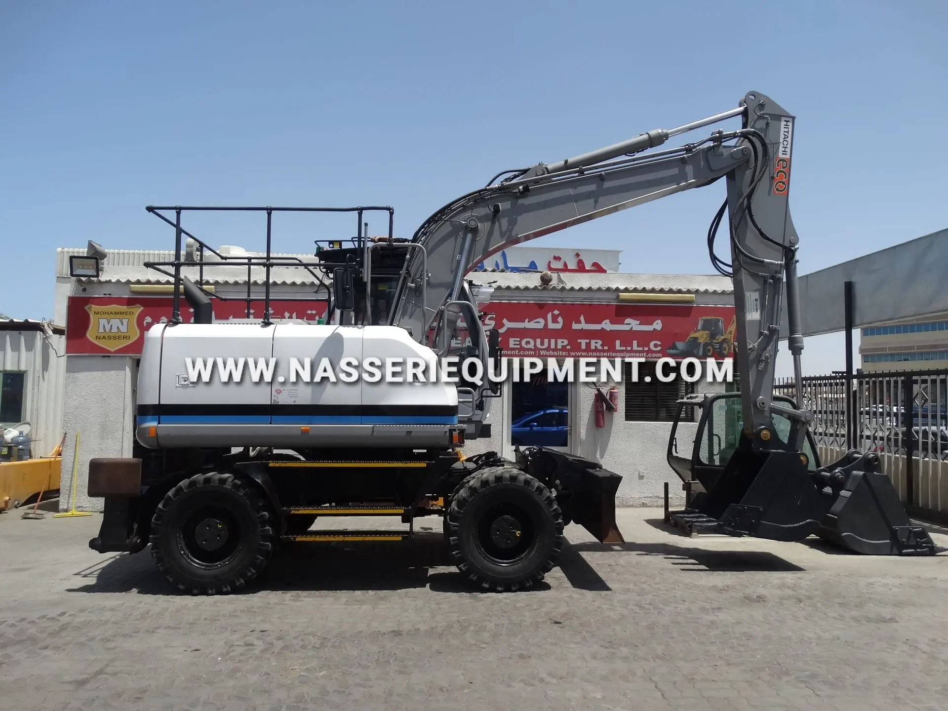  HITACHI ZX 140 W T-5 Wheel Excavator for sale - 3