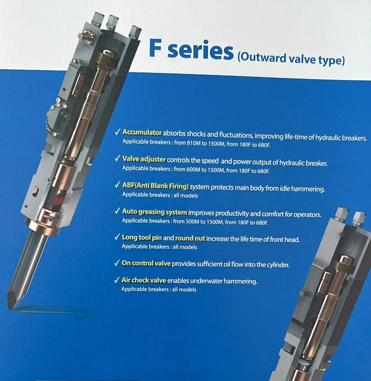 AJCE Excavator Attachment Hydraulic Breakers
