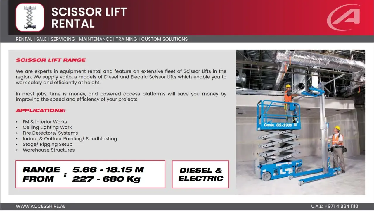 All Kinds of Manlift on Rent