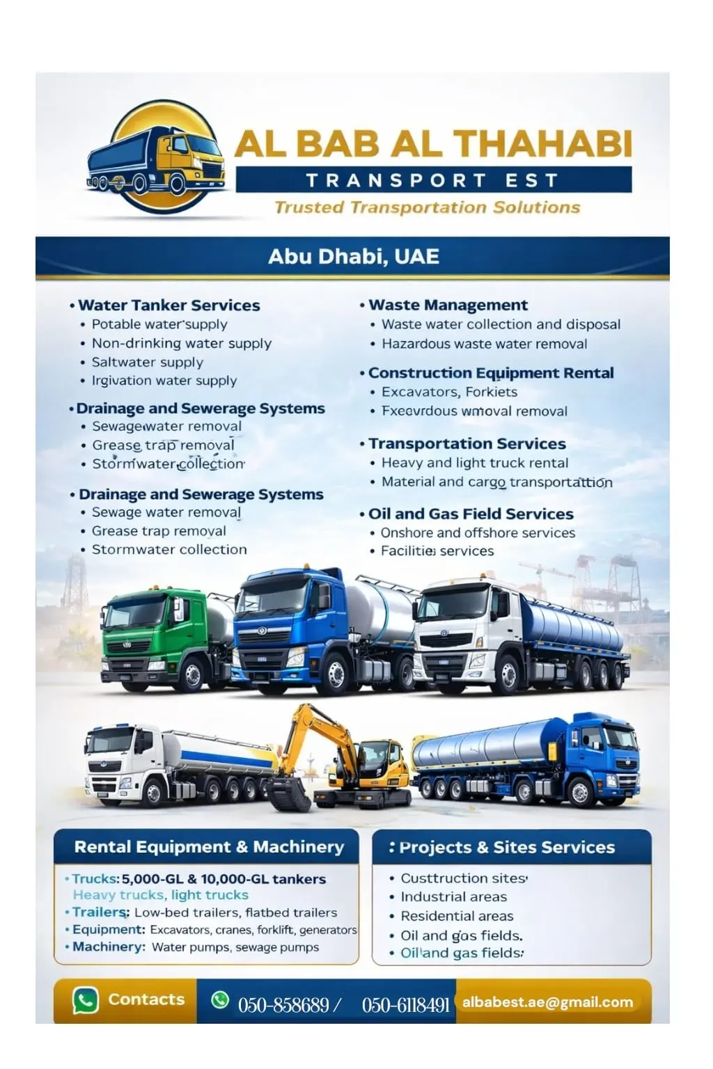 Sewage Tankers & Bentonite water Tankers, pressure Water Tanker trucks trailers - 5