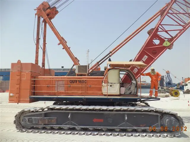 Fushun (160 TON) Crawler Crane available on rent