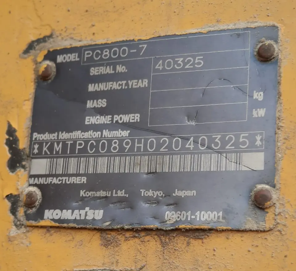 Excavator Komatsu PC 800 2009 - 3