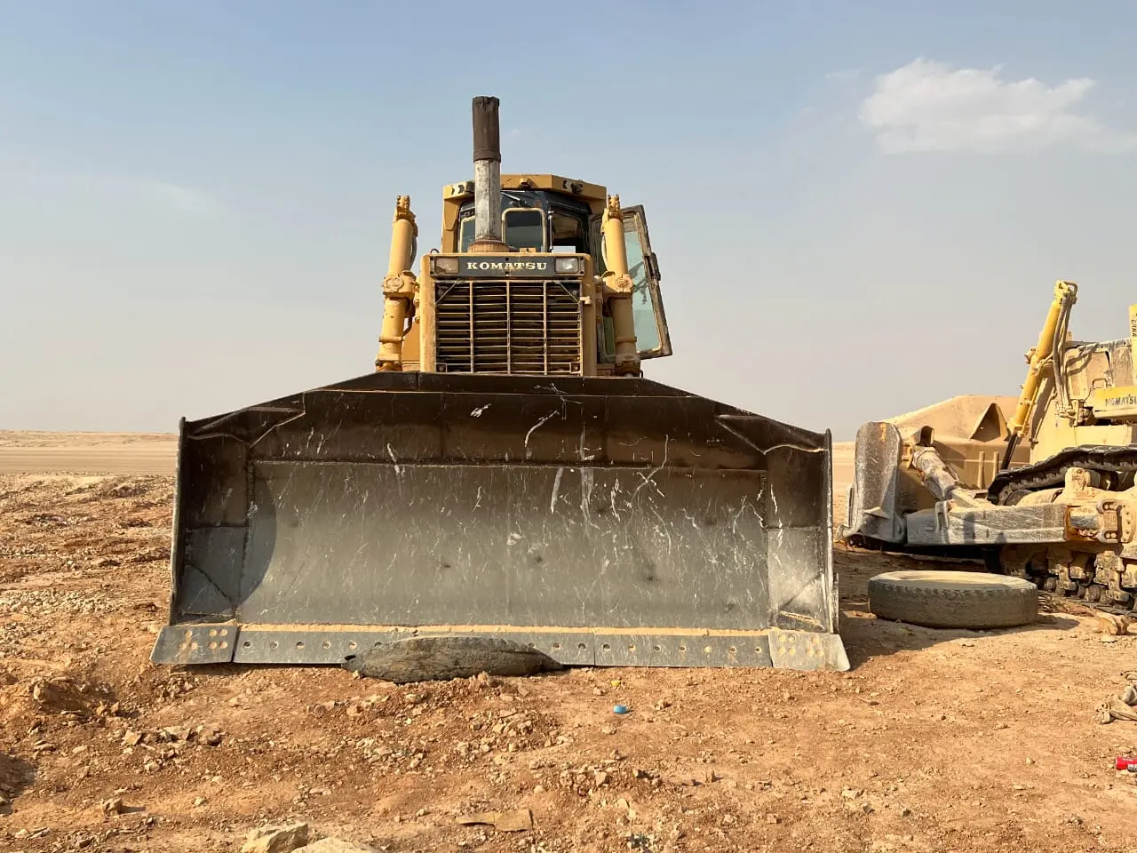 4 komatsu 375 and 2 komatsu 155 - 3