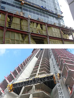 MAST CLIMBING WORK PLATFORMS AVAILABLE ON RENT