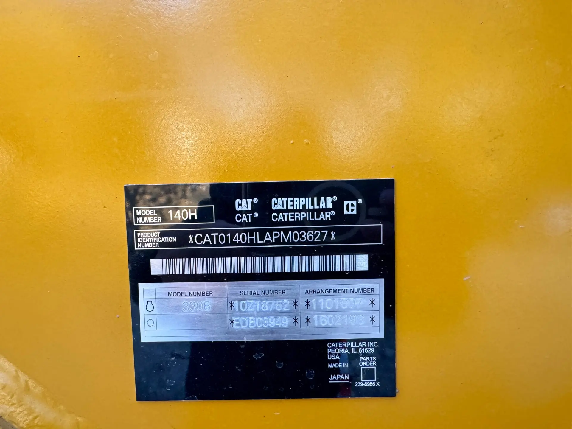 CAT 140H Motor Grader for sale  - 2