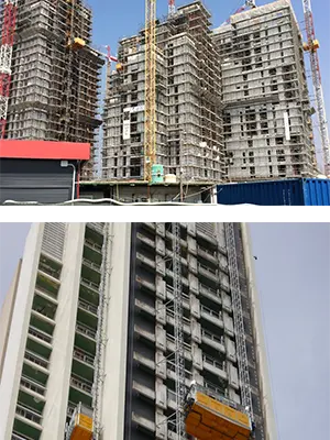 MATERIAL HOISTS AND TRANSPORT PLATFORMS ON RENT