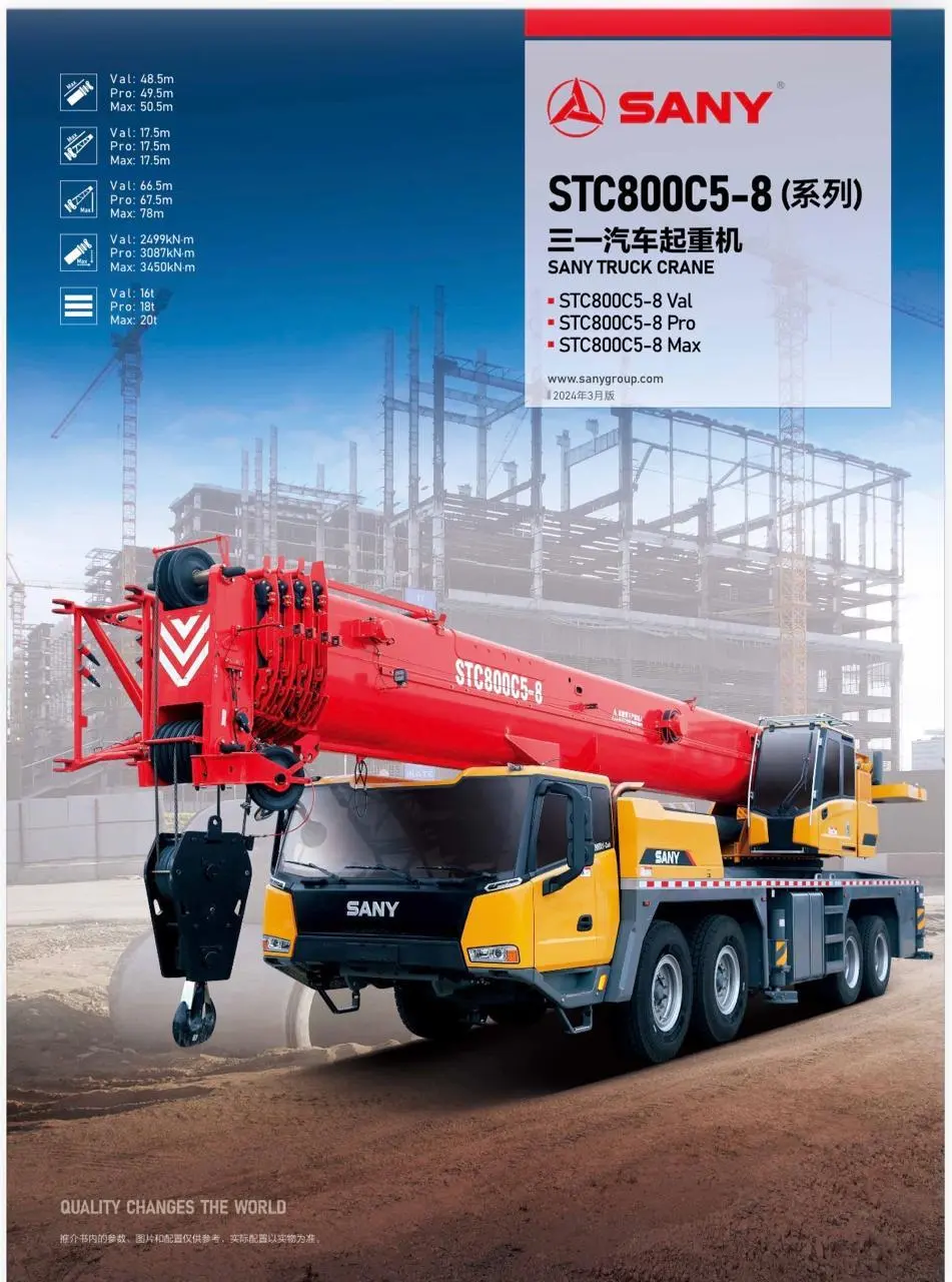Mobile Crane Rental SANY Crane 100 Ton