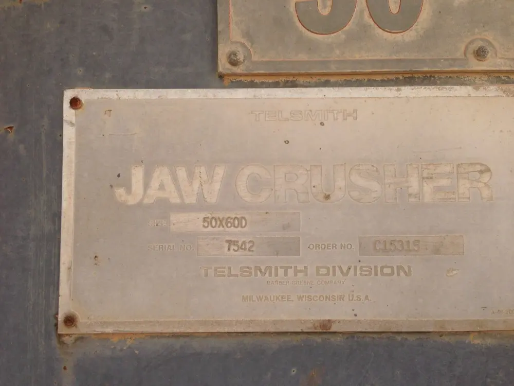 Jaw crusher telsmith 50x60D - 3