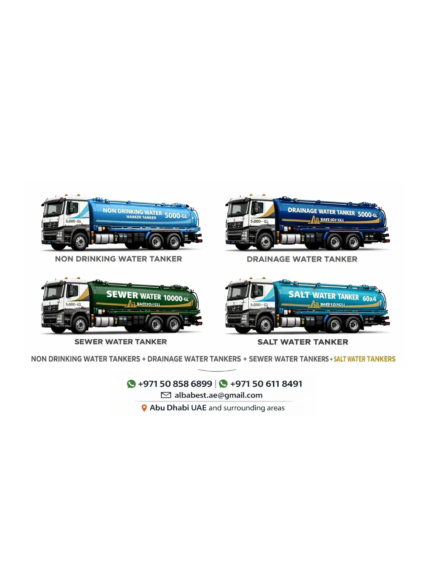 Sewage Tankers & Bentonite water Tankers, pressure Water Tanker trucks trailers