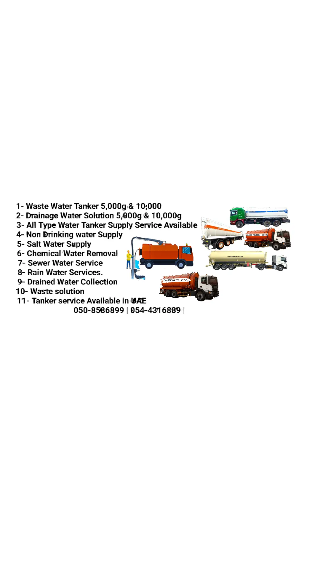 Sewers Water Transport Tanker - 4