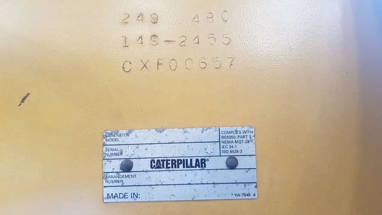 CATERPILLAR SR4B 810KVA ALTERNATOR - 2