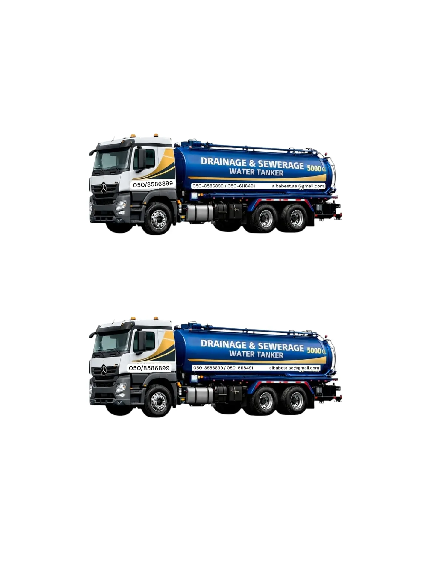 Sewage Tankers & Bentonite water Tankers, pressure Water Tanker trucks trailers - 4